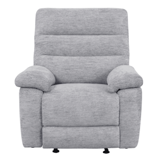 Coral - Fauteuil relax manuel gris clair