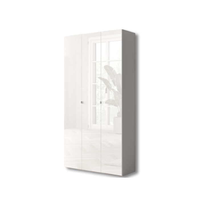 Grande armoire à chaussures Smile blanc