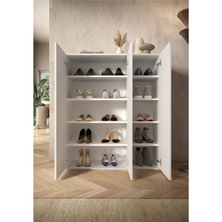 Petite armoire à chaussure Smile blanc