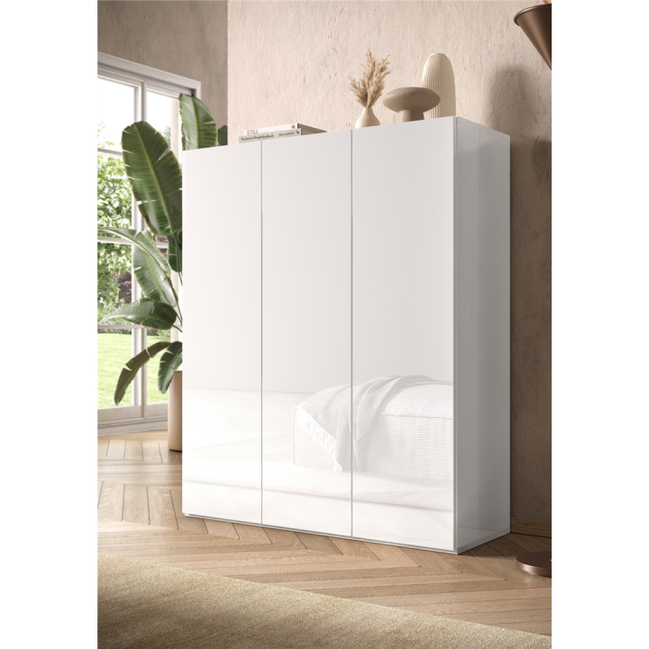Petite armoire à chaussure Smile blanc