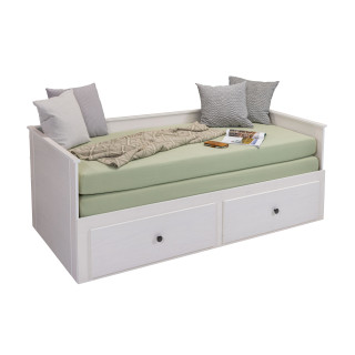 Lit banquette Palino 90 x 200 cm blanc
