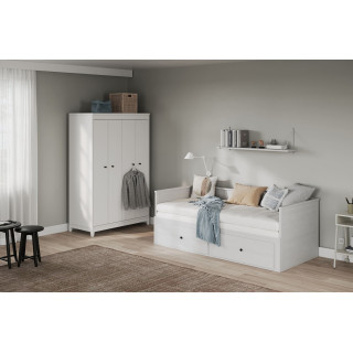 Lit banquette Palino 90 x 200 cm blanc