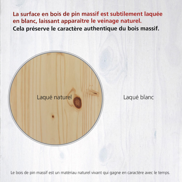 Lit banquette Palino 90 x 200 cm blanc