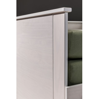 Lit banquette Palino 90 x 200 cm blanc