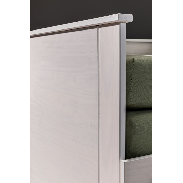 Lit banquette Palino 90 x 200 cm blanc