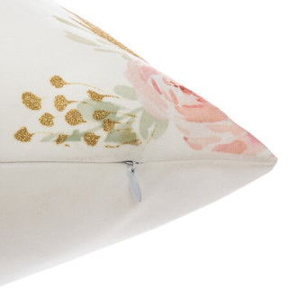 Coussin Licorne blanc/rose