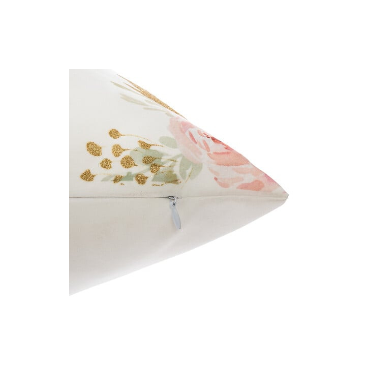 Coussin Licorne blanc/rose
