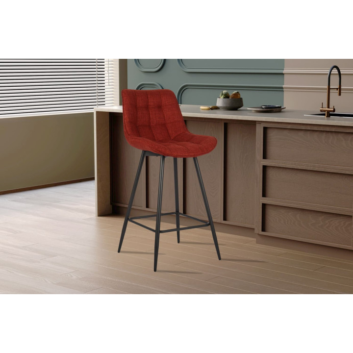 Tabouret de bar Ariba - Rouge - 5630-5