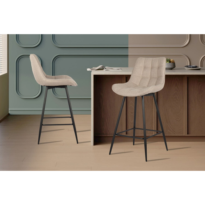Tabouret de bar Ariba beige