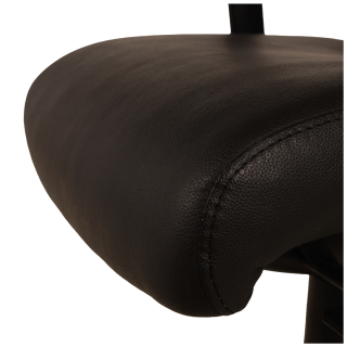 Chaise de bureau en cuir Noir Chief 300