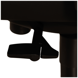 Chaise de bureau en cuir Noir Chief 300