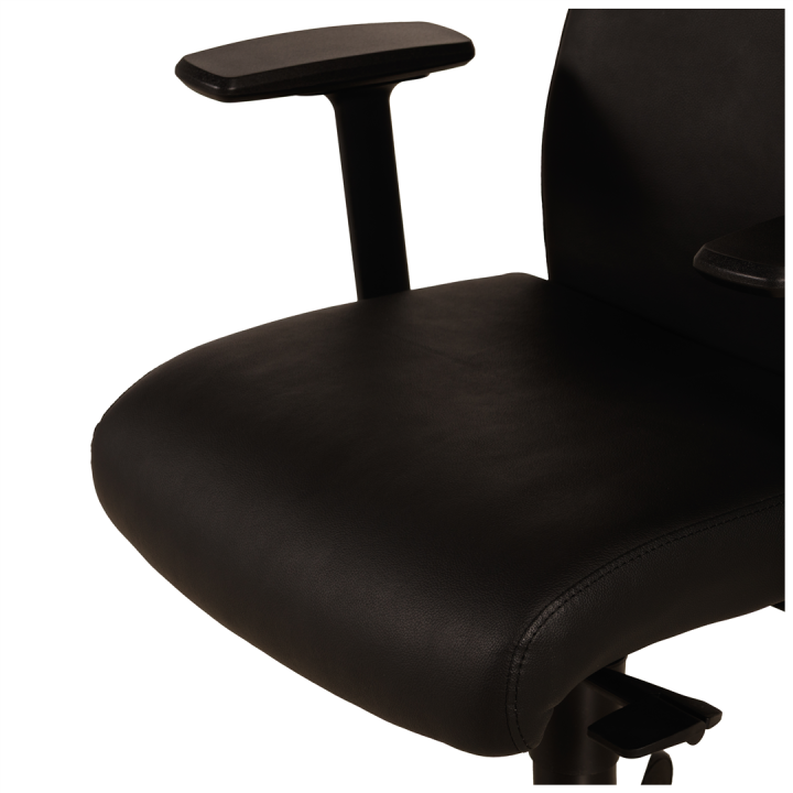 Chaise de bureau en cuir Noir Chief 300