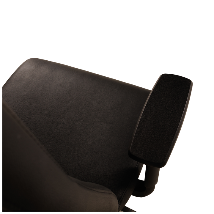 Chaise de bureau en cuir Noir Chief 300