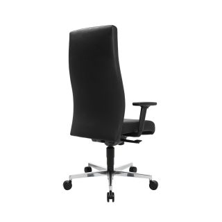 Chaise de bureau en cuir Noir Chief 300