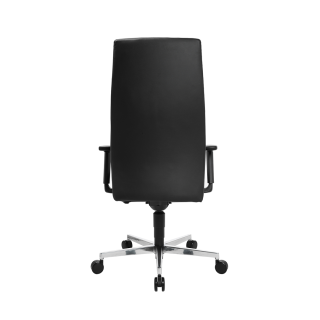Chaise de bureau en cuir Noir Chief 300