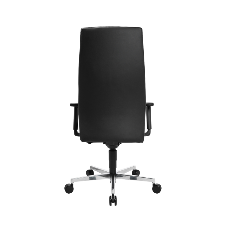 Chaise de bureau en cuir Noir Chief 300