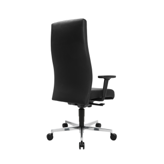 Chaise de bureau en cuir Noir Chief 300