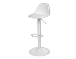 Tabouret de bar ajustable - Aiko - blanc / 179171A
