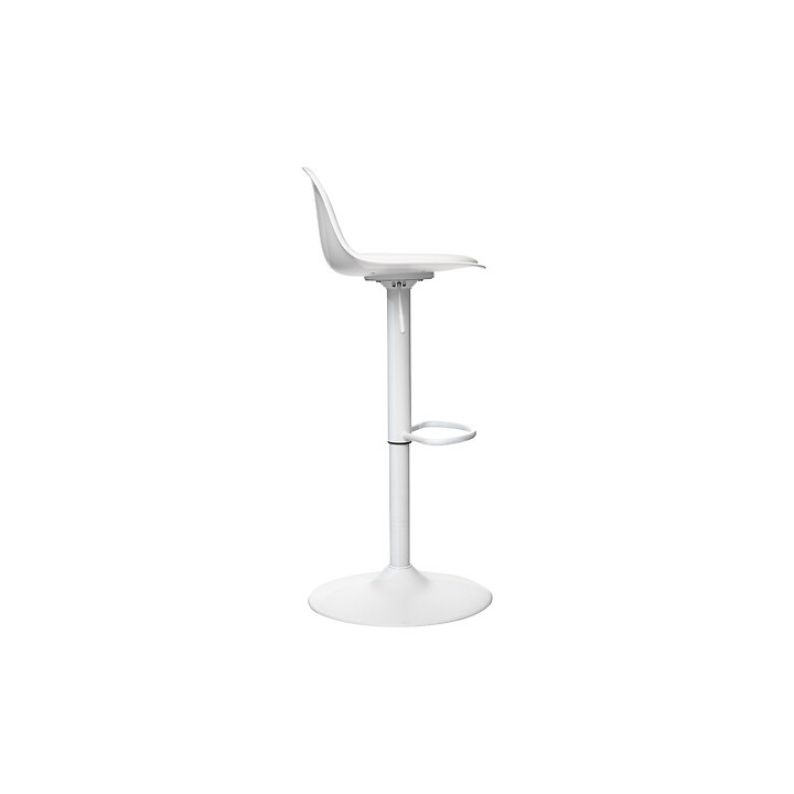 Tabouret de bar ajustable - Aiko - blanc / 179171A