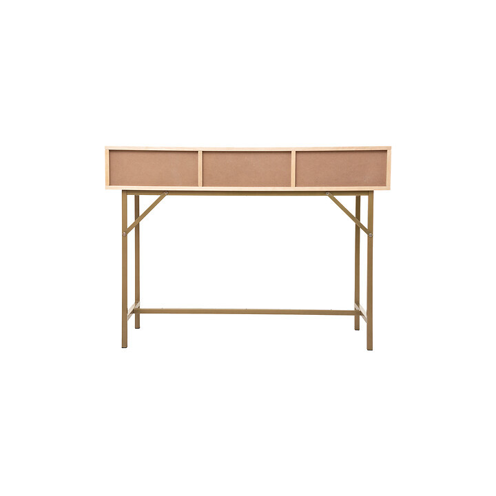 Console Rayo fer,bouleau,rotin