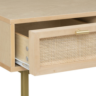 Console Rayo fer,bouleau,rotin