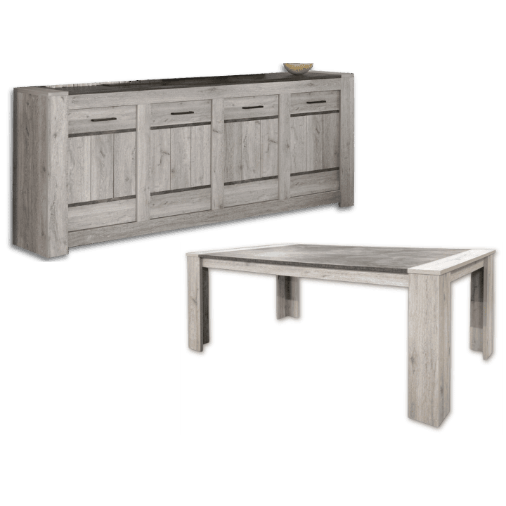 TOM - Salle à manger Dressoir + table