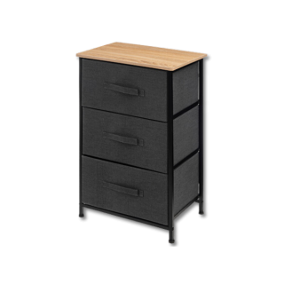 Rangement 3T Tissa gris foncé