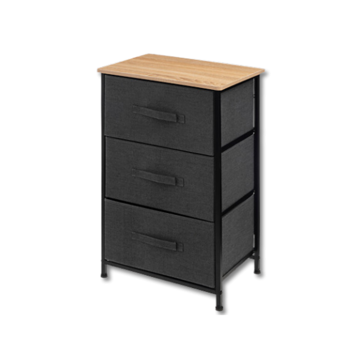 Rangement 3T Tissa gris foncé