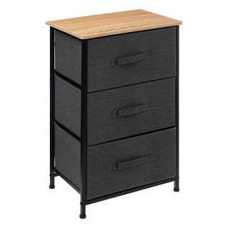 Rangement 3T Tissa gris foncé