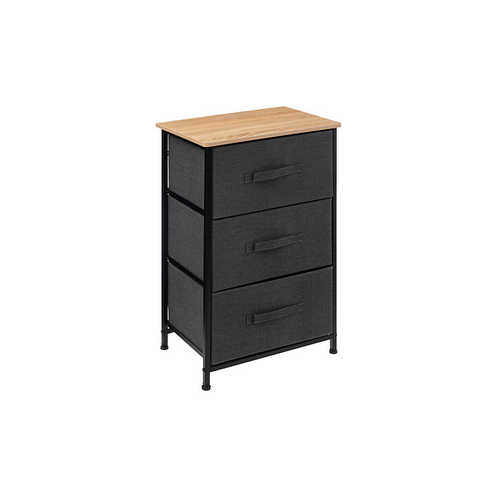 Rangement 3T Tissa gris foncé