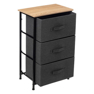 Rangement 3T Tissa gris foncé
