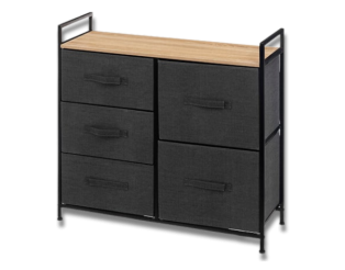 Rangement 5T Tissa gris foncé