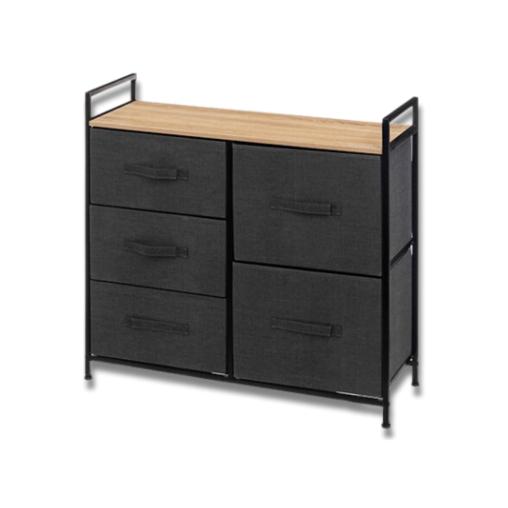 Rangement 5T Tissa gris foncé
