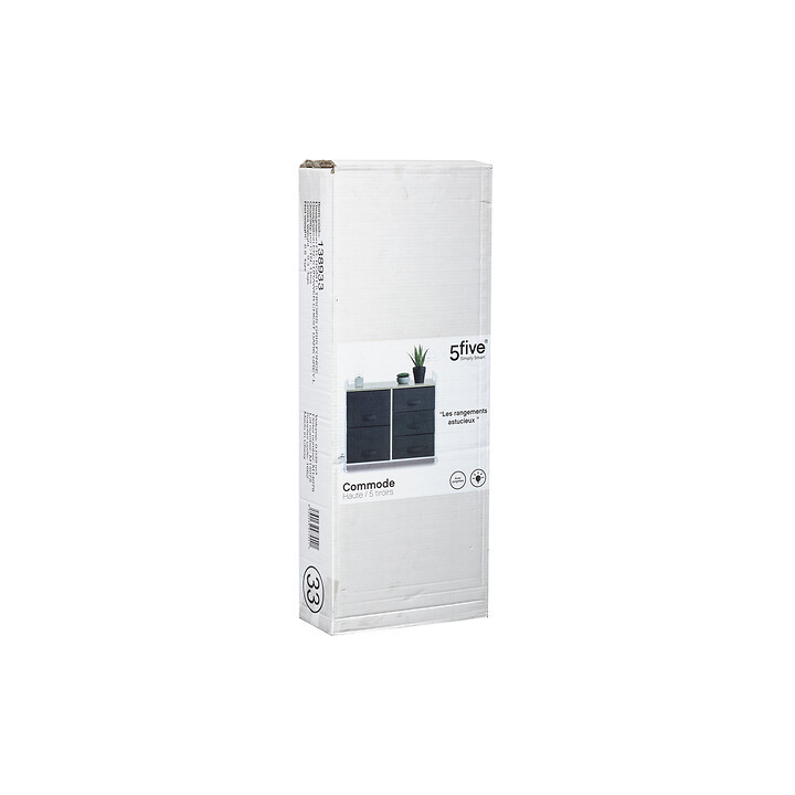Rangement 5T Tissa gris foncé
