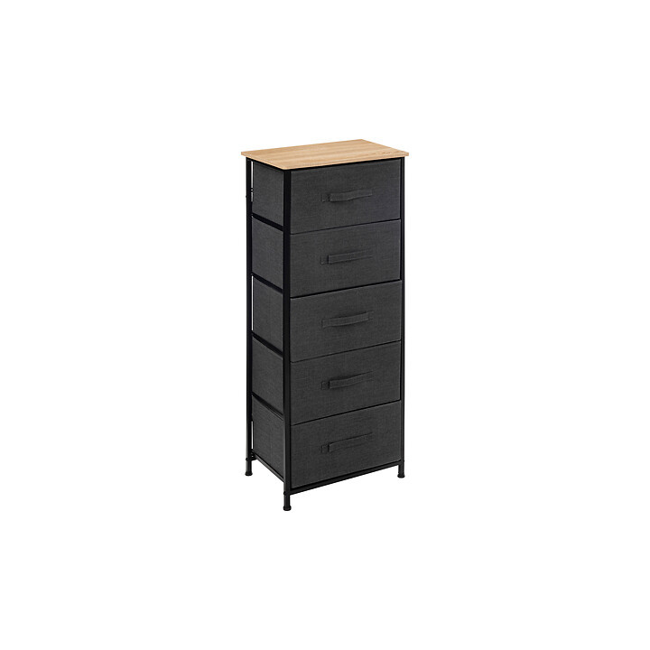Rangement haut 5T Tisssa gris foncé