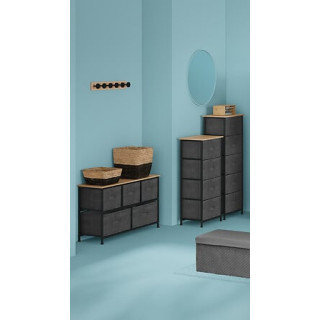 Rangement haut 5T Tisssa gris foncé