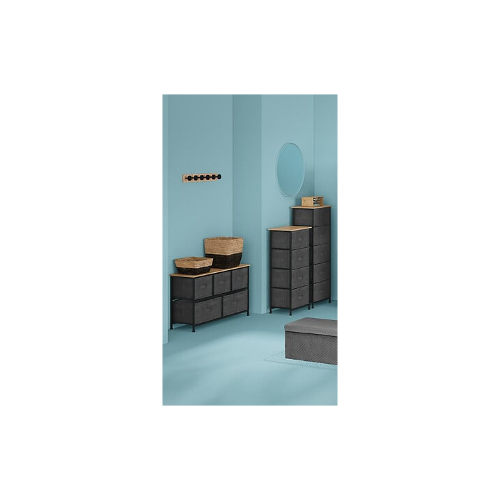Rangement haut 5T Tisssa gris foncé