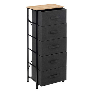 Rangement haut 5T Tisssa gris foncé