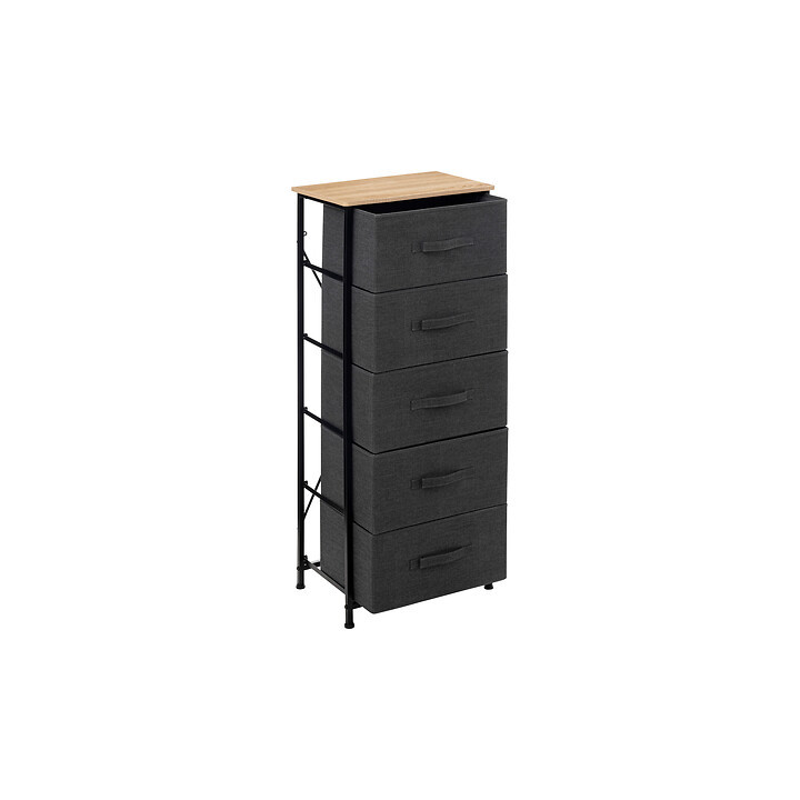 Rangement haut 5T Tisssa gris foncé