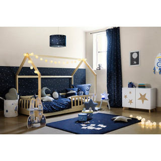 Lit cabane 90x190 Bosco bois pin