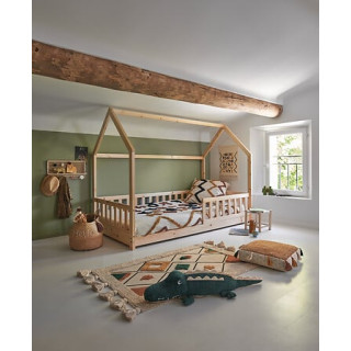 Lit cabane 90x190 Bosco bois pin
