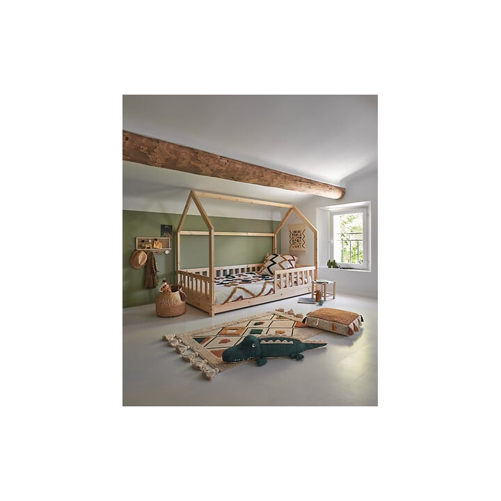 Lit cabane 90x190 Bosco bois pin