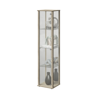 Bora vitrine chêne et miroir 109-505