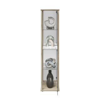 Bora vitrine chêne et miroir 109-505