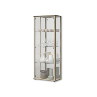 Vitrine Bora - chêne et miroir 109-303