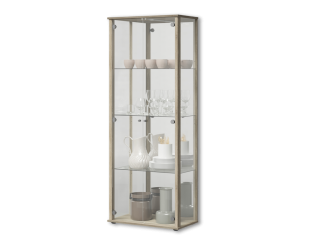 Vitrine Bora - chêne et miroir 109-303