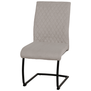 Chaise - Anja tissu gris clair