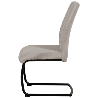 Chaise - Anja tissu gris clair