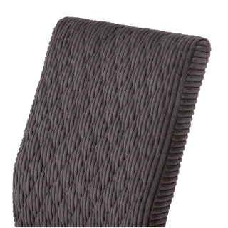 Anja - Chaise en tissu gris foncé
