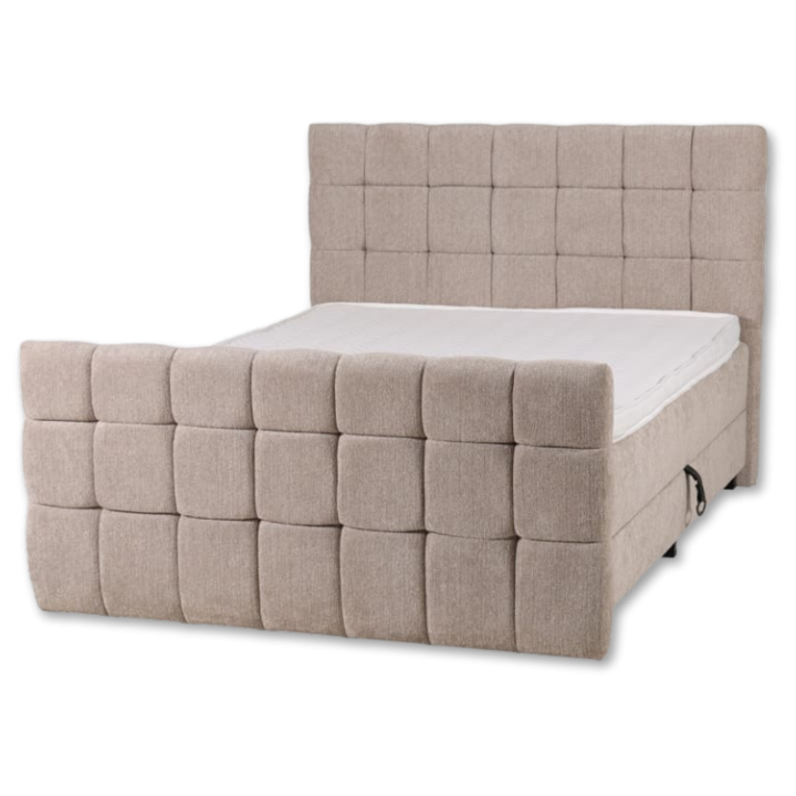 Lit Boxspring - 180 x 200 cm - Boston avec coffre